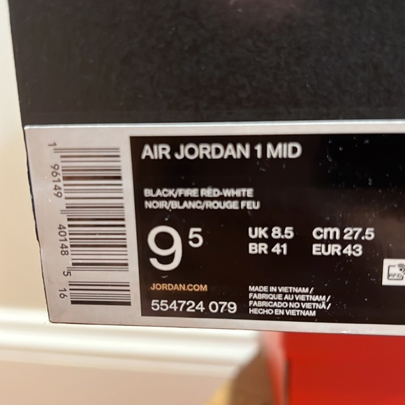 Mens Air Jordan 1 Mid - Picture 10 of 10